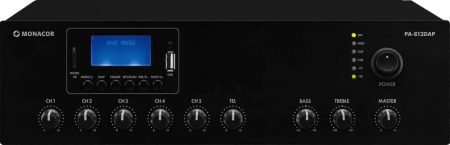 Monacor PA-812DAP keverőerősítő 120W