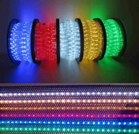 LED-es fénykábel, zöld