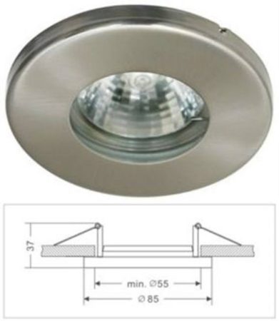 Led beépíthető lámpatest, alumínium fix IP44