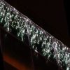    Karácsonyi Led jégcsap függöny, 200db hideg fehér villanó leddel IP44, időzítő, vezérlő
