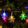   LED karácsonyi hópihe kül-és beltéri /IP44/ füzér multicolor