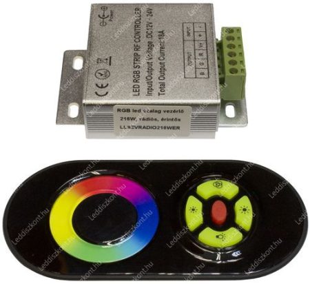 RGB led szalag vezérlő, 216W, rádiós, érintős