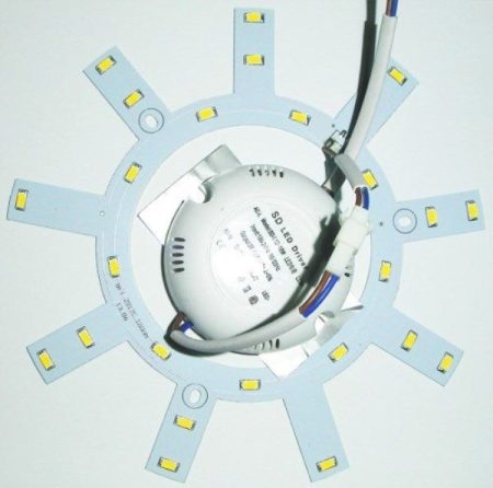 12W  Led UFO lámpa belső rész, közép fehér